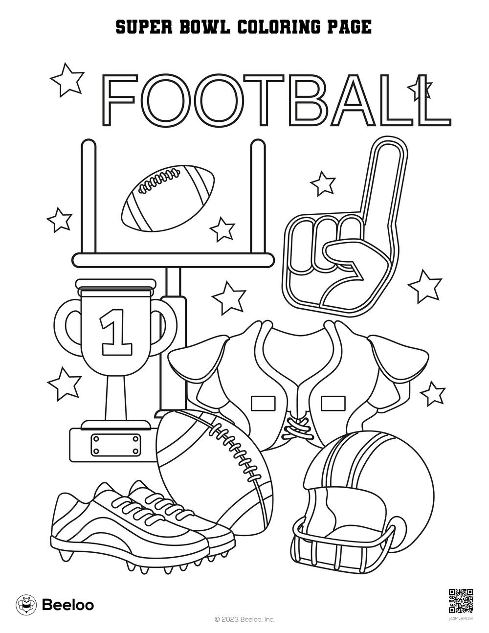Super Bowl Coloring Page Beeloo Printable Crafts And Activities For Kids Super Bowl Coloring Page Beeloo Printable Crafts And Activities For Kids