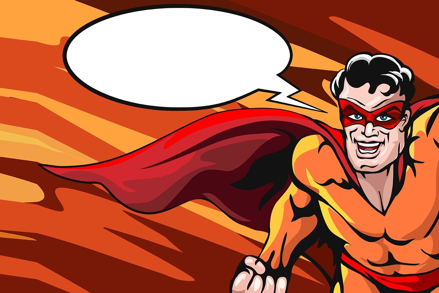 Free Superhero Blank Word Bubble Printables