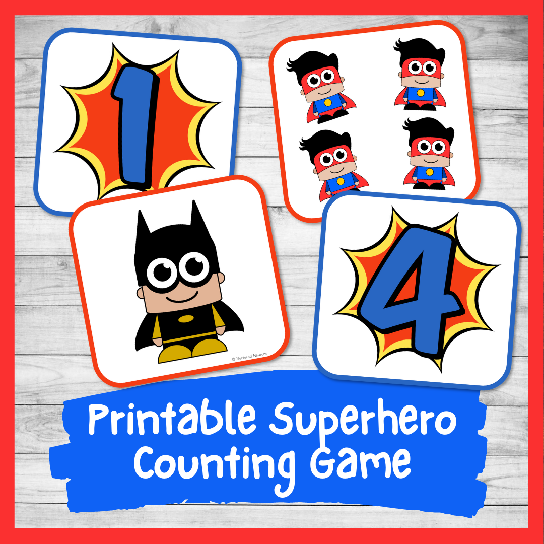 Free Printable Superhero Math Worksheets