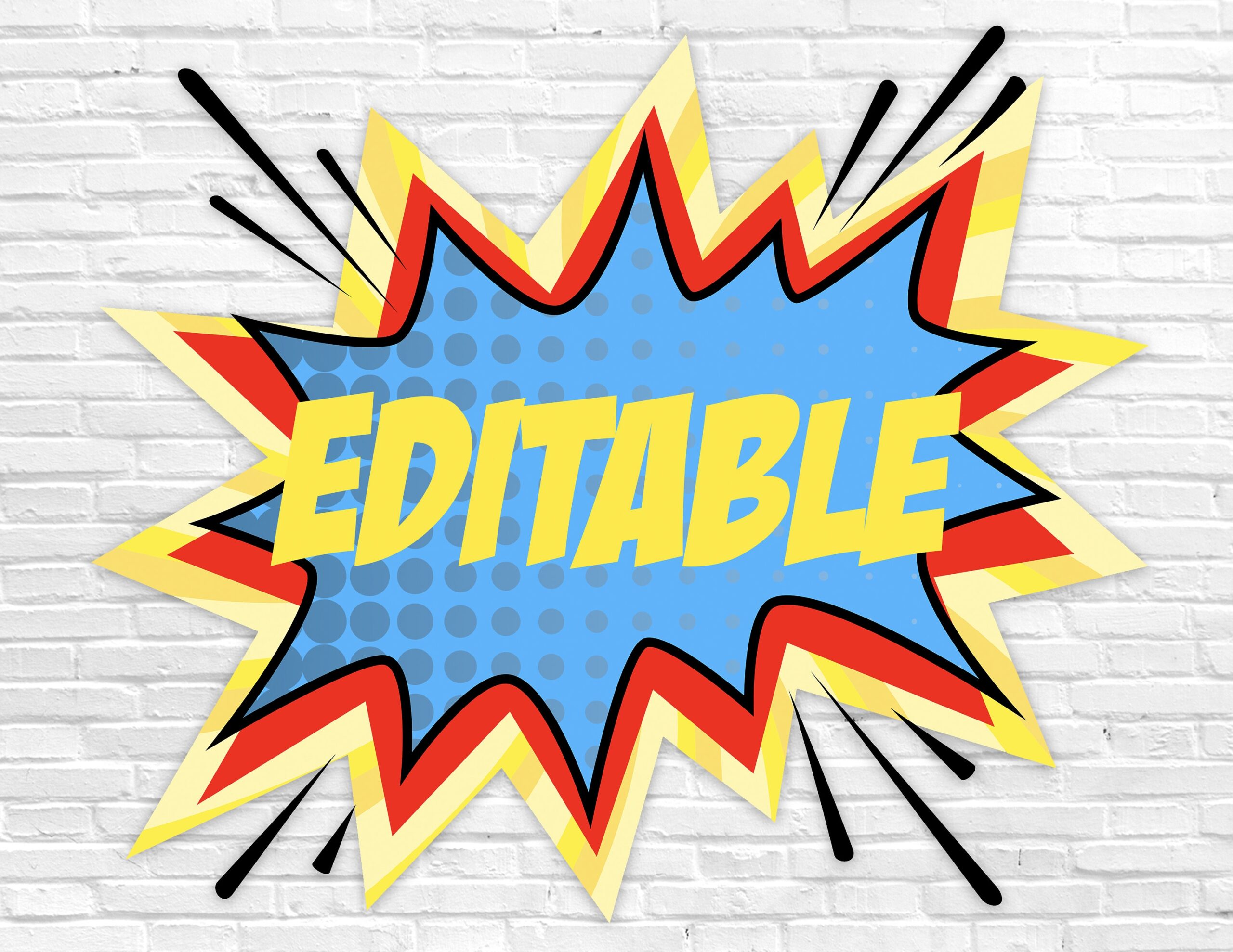 Superhero Word Bubble Speech Bubble Superhero Sign Superhero 