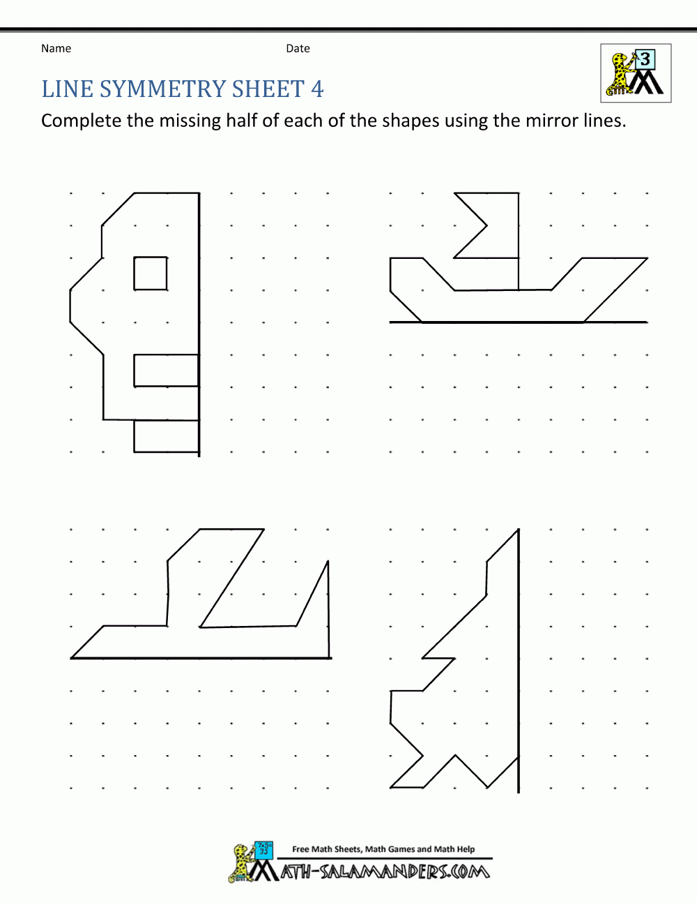 Symmetry Worksheets Worksheets Library