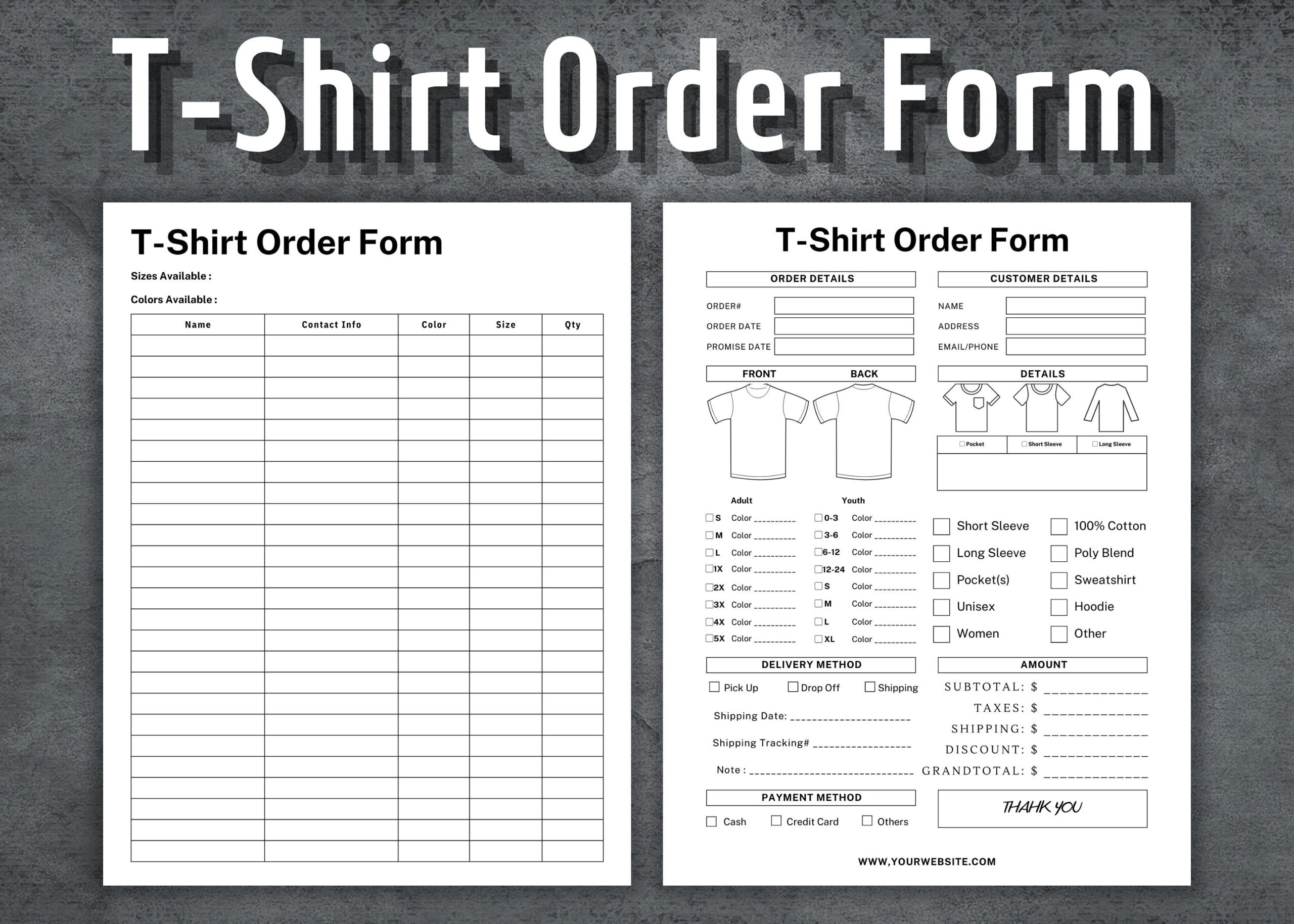 Blank Shirt Template Free Printable