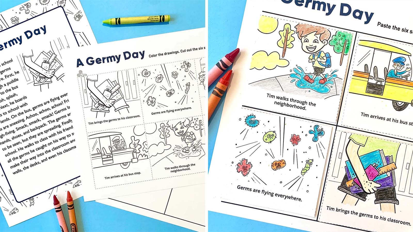 Teach Kids How Germs Spread With This Free Activity