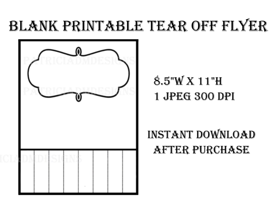 Free Blank Printable Flyers