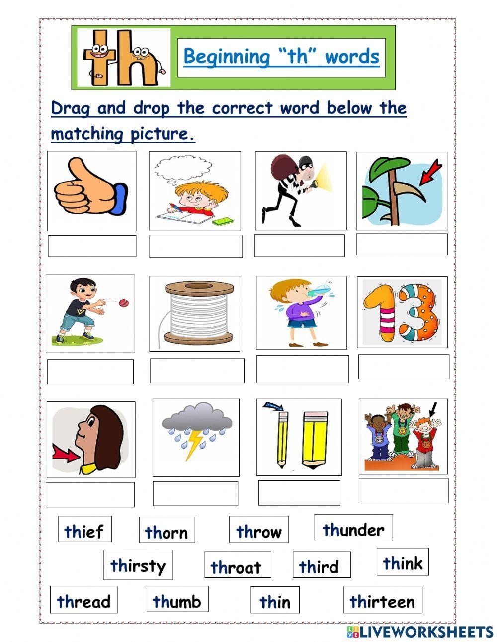 Th Phonics Worksheets SOUND IT OUT PHONICS Worksheets Library