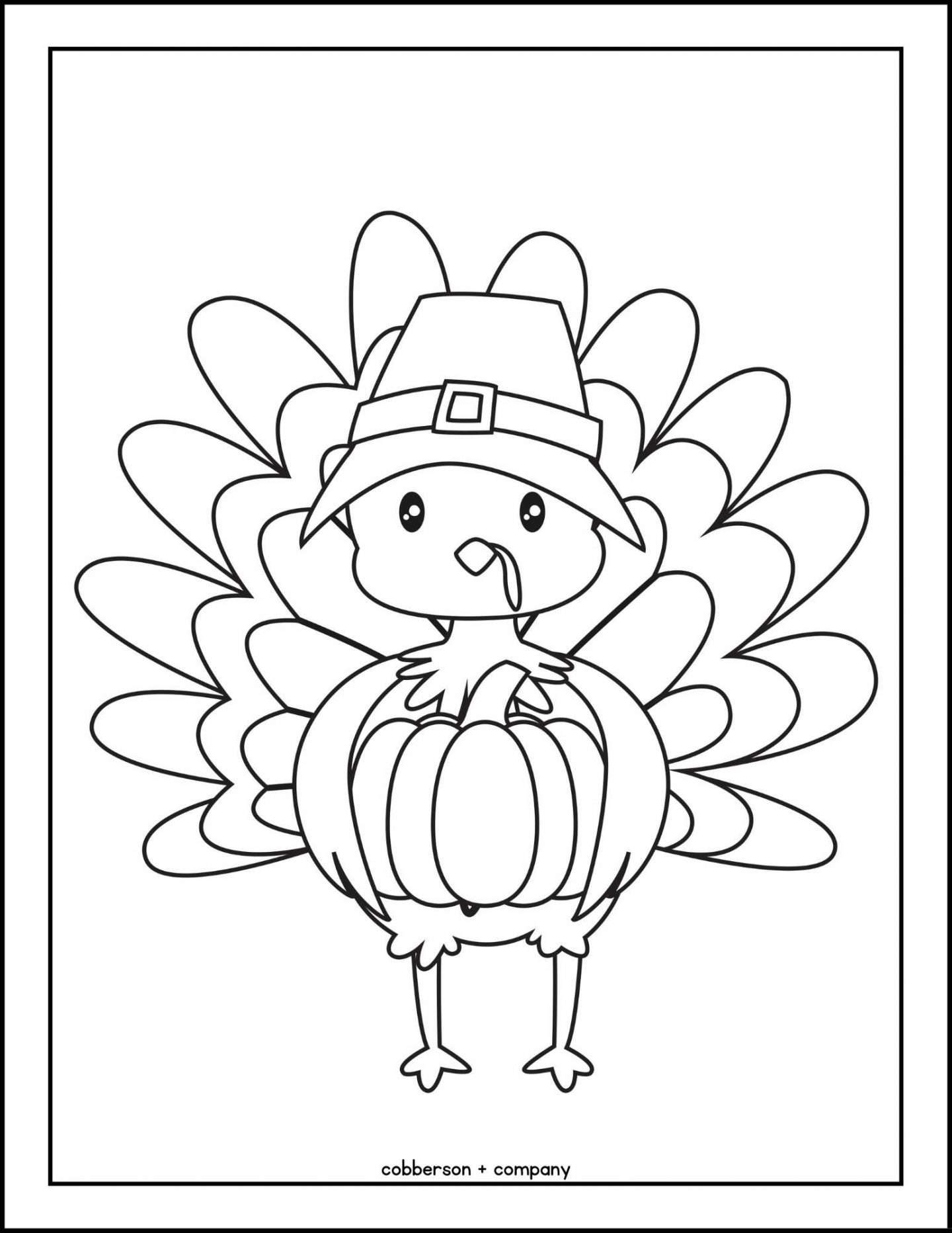 Thanksgiving Coloring Pages For Kids Free Printable Cobberson 