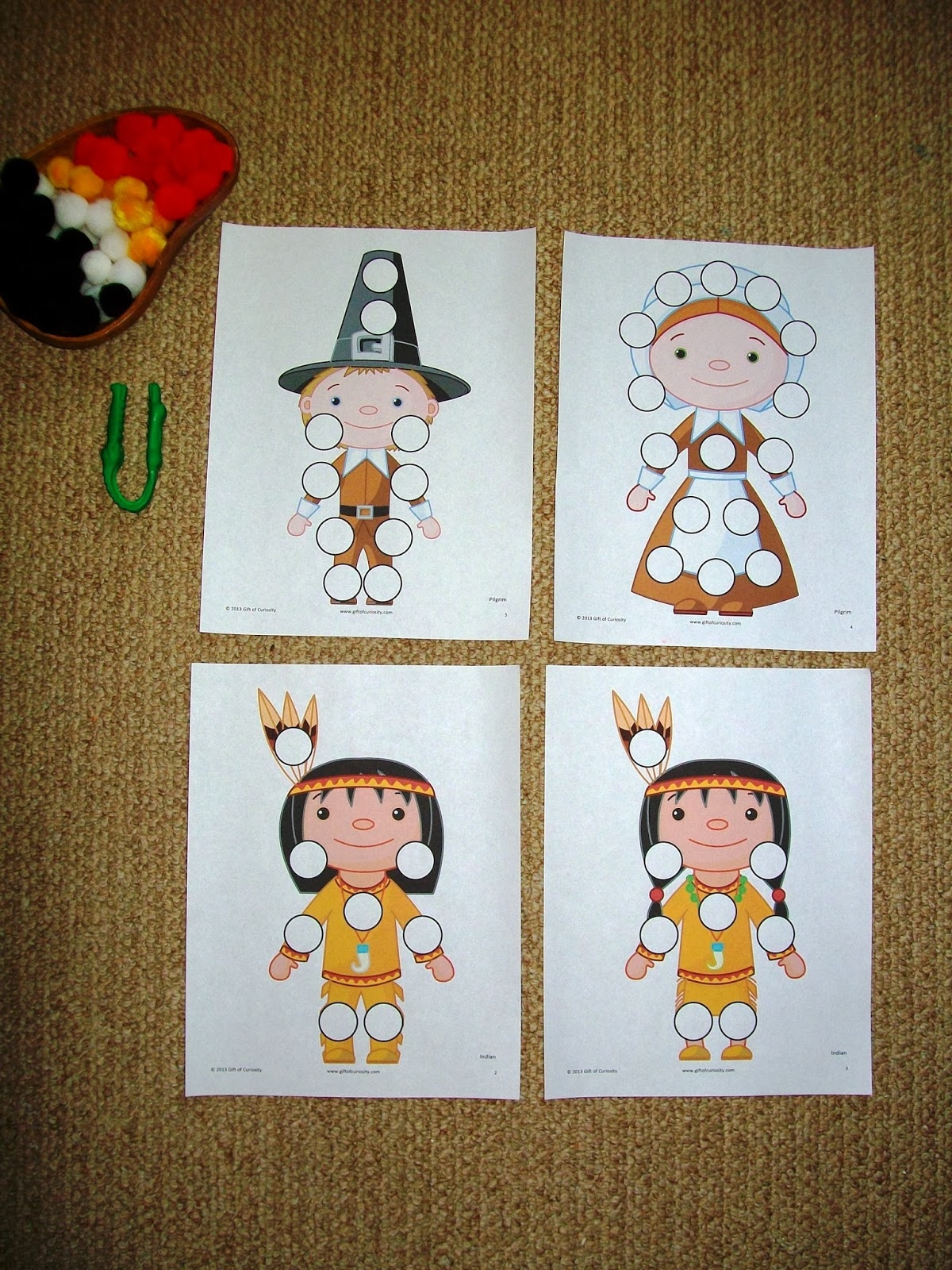 Thanksgiving Unit Pilgrims With Free Printables Every Star Is 