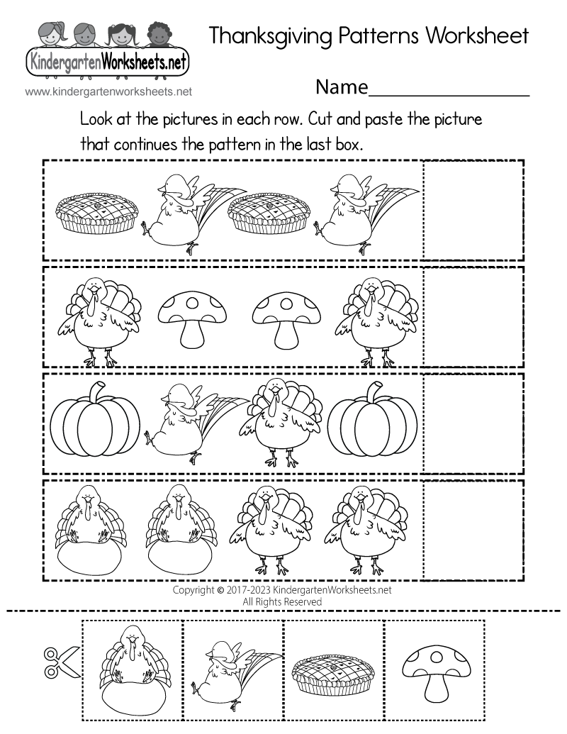 Free Printable Thanksgiving Worksheets 1st Grade
