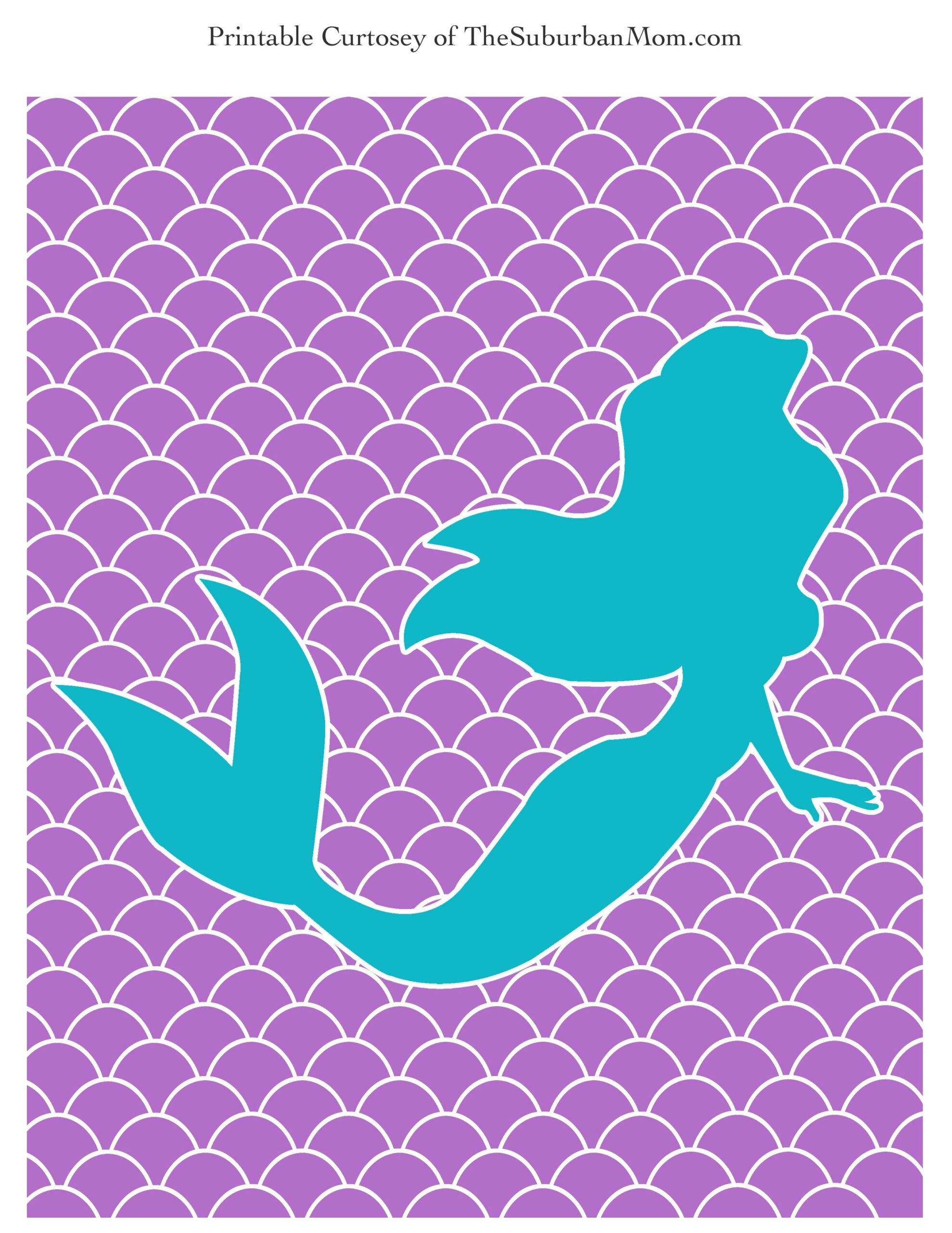 Blank Mermaid Labels Free Printable