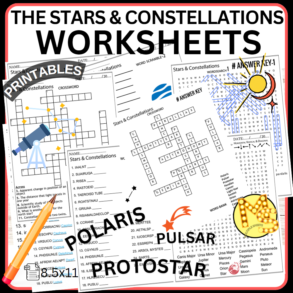 Free Printable Worksheets On Stars Free Printable Worksheets On Stars