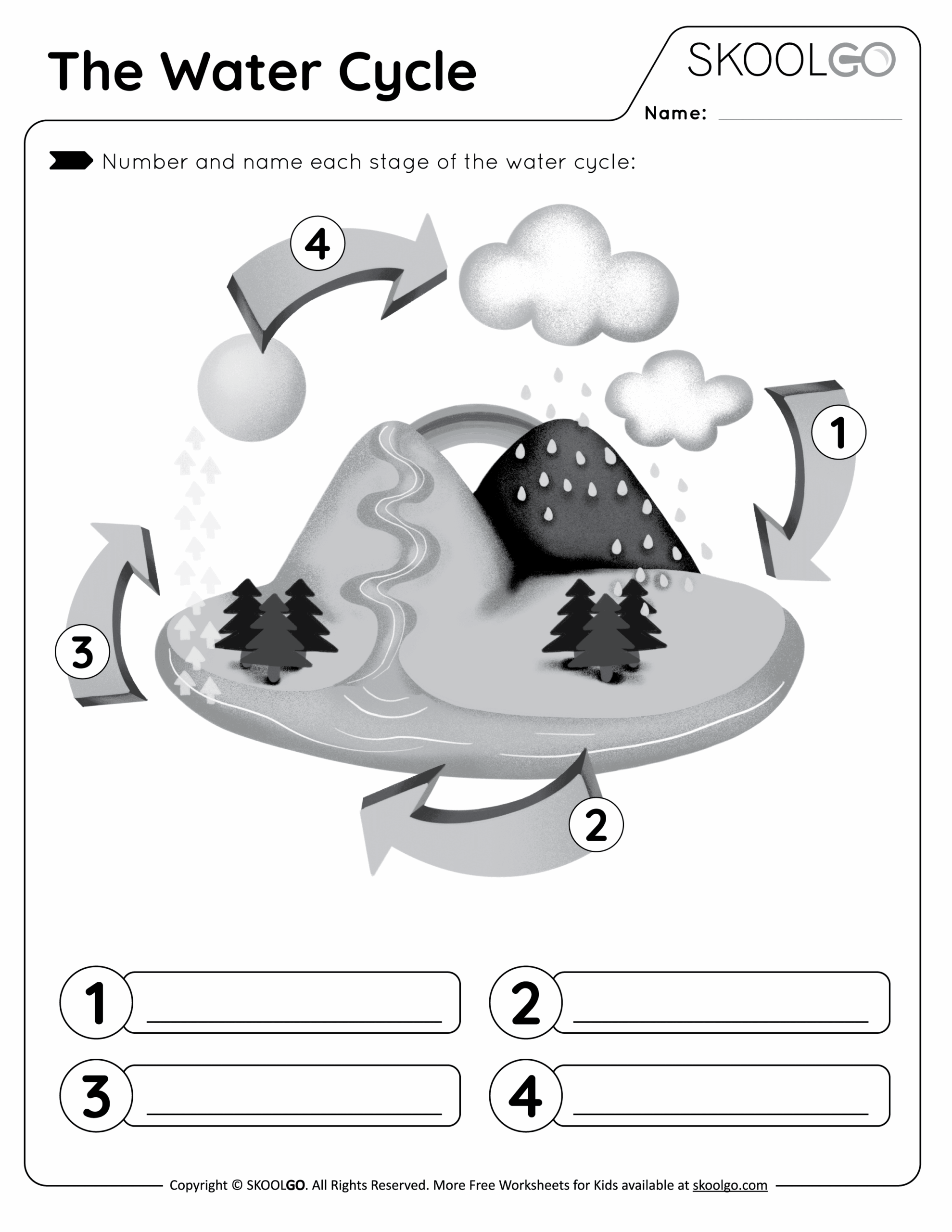 The Water Cycle Free Worksheet SKOOLGO