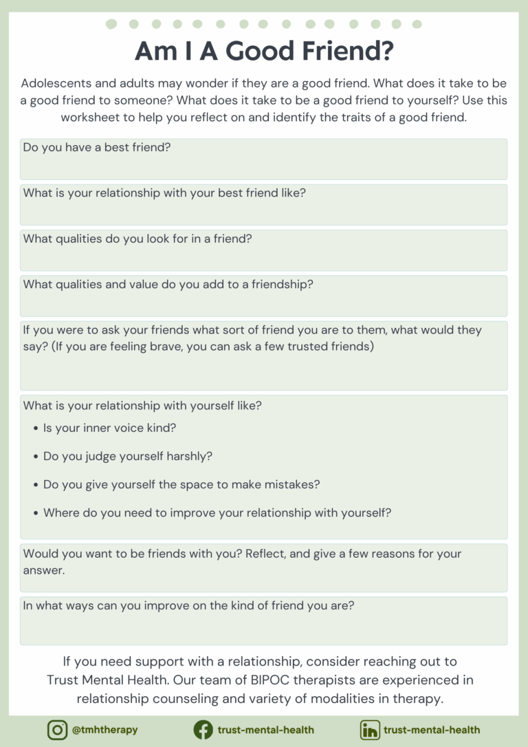 Therapy Worksheets CBT Worksheets Trust Mental Health