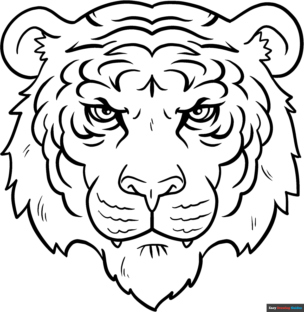 Free Printable Tiger Coloring Pages