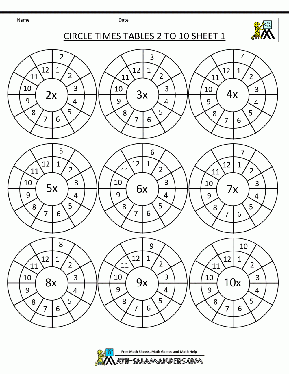 Times Table Worksheet Circles 1 To 12 Times Tables Worksheets Library Times Table Worksheet Circles 1 To 12 Times Tables Worksheets Library