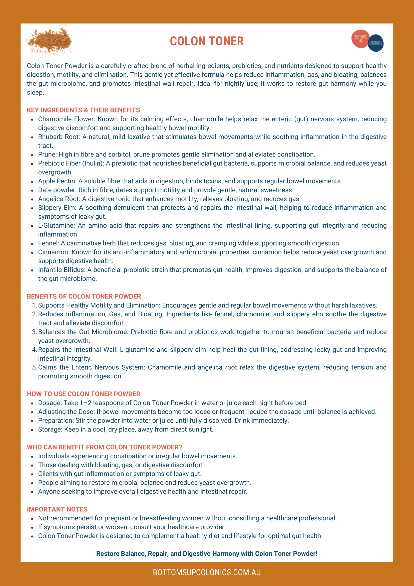 Tone De Vintage Colon Teas Supplements Bottoms