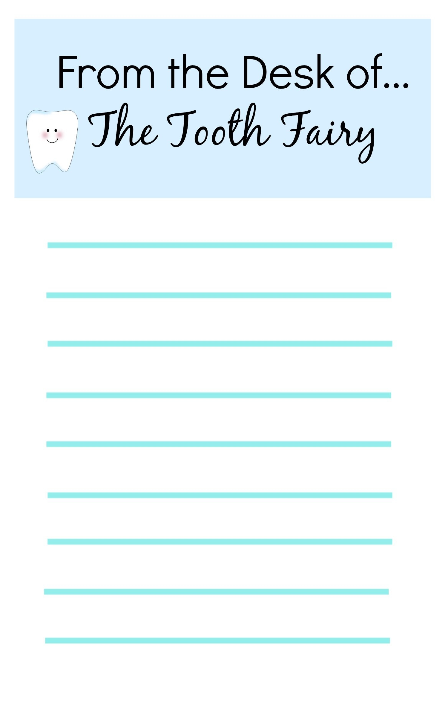 Tooth Fairy Ideas And Free Printables Tooth Fairy Letterhead Report Card