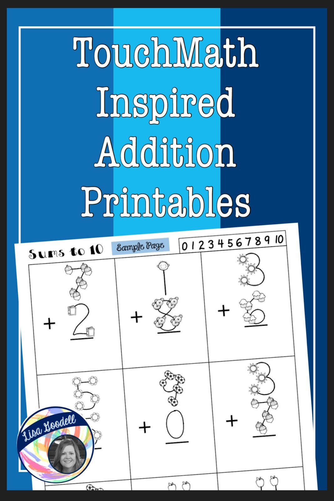 TouchMath Inspired Printables Supplement Worksheets Lisa 