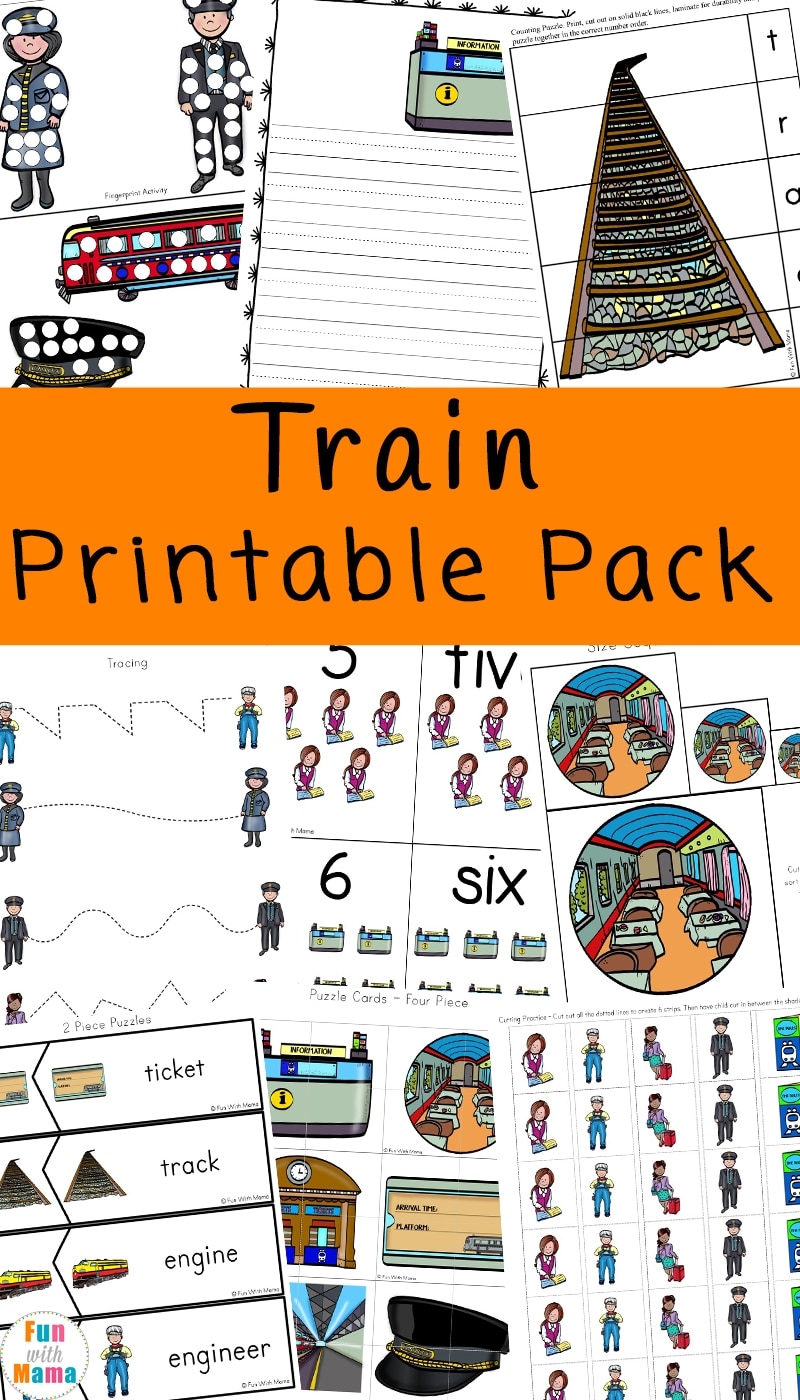 Train Kids Print Out Activity Pack Fun With Mama Train Kids Print Out Activity Pack Fun With Mama