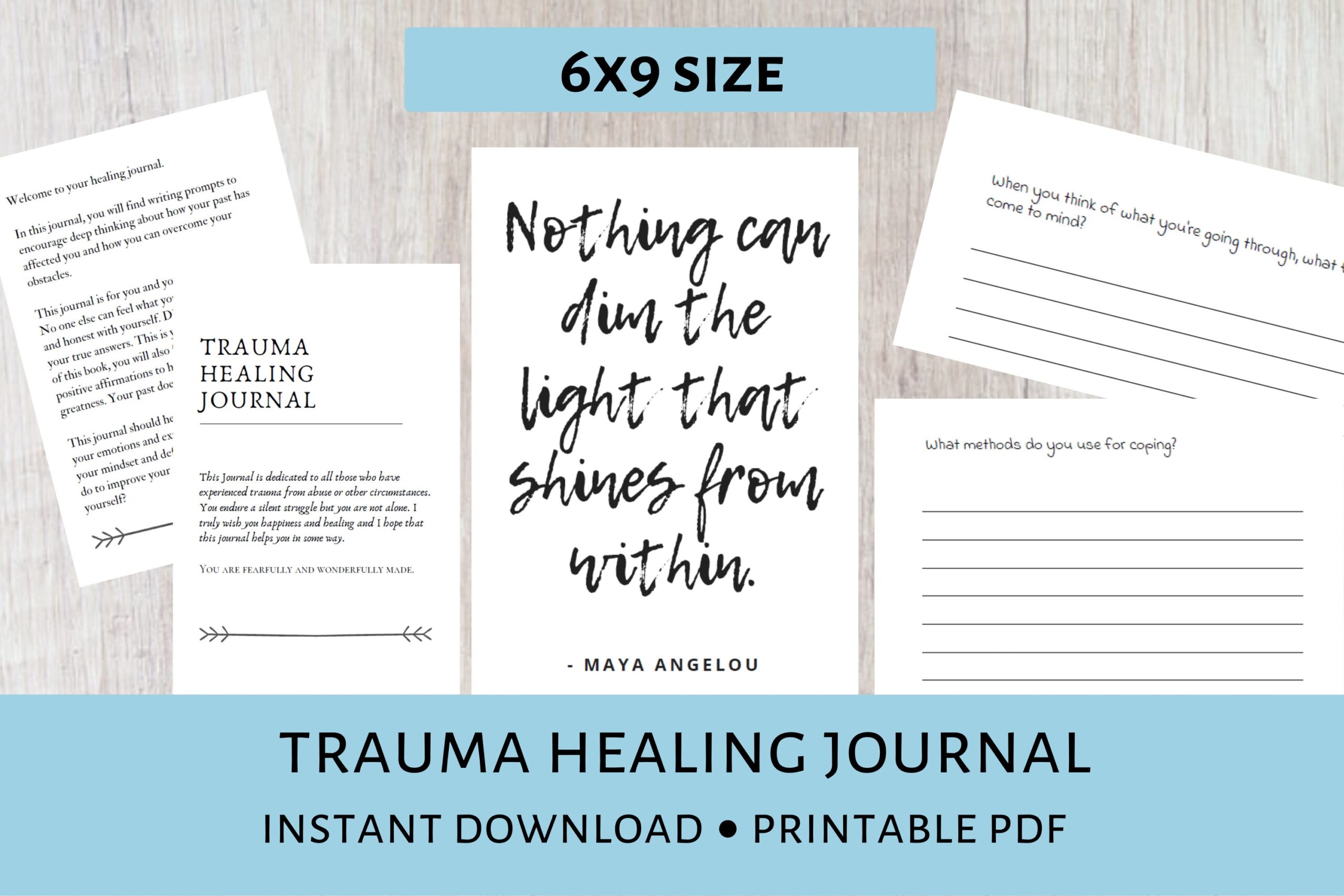 Trauma Healing Journal Pages Printable Instant Download 6x9 Mental Health Healing Journal Trauma Healing Journal Pages Printable Instant Download 6x9 Mental Health Healing Journal