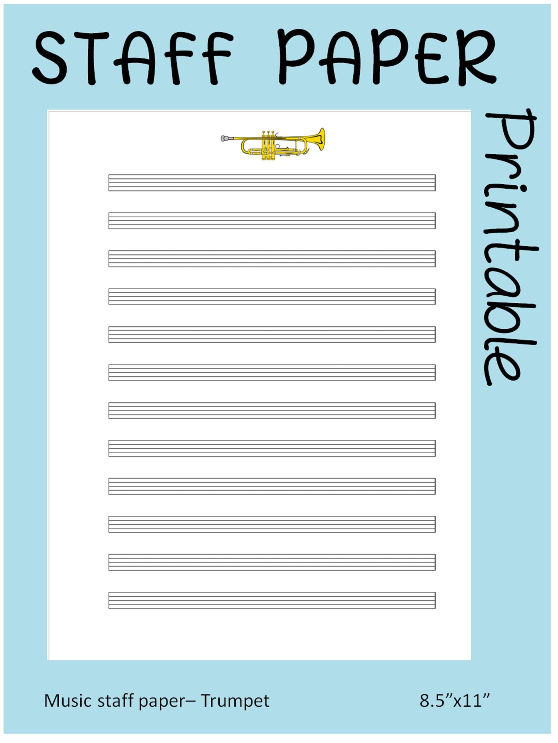 Blank Printable Music Staffs Free Blank Printable Music Staffs Free