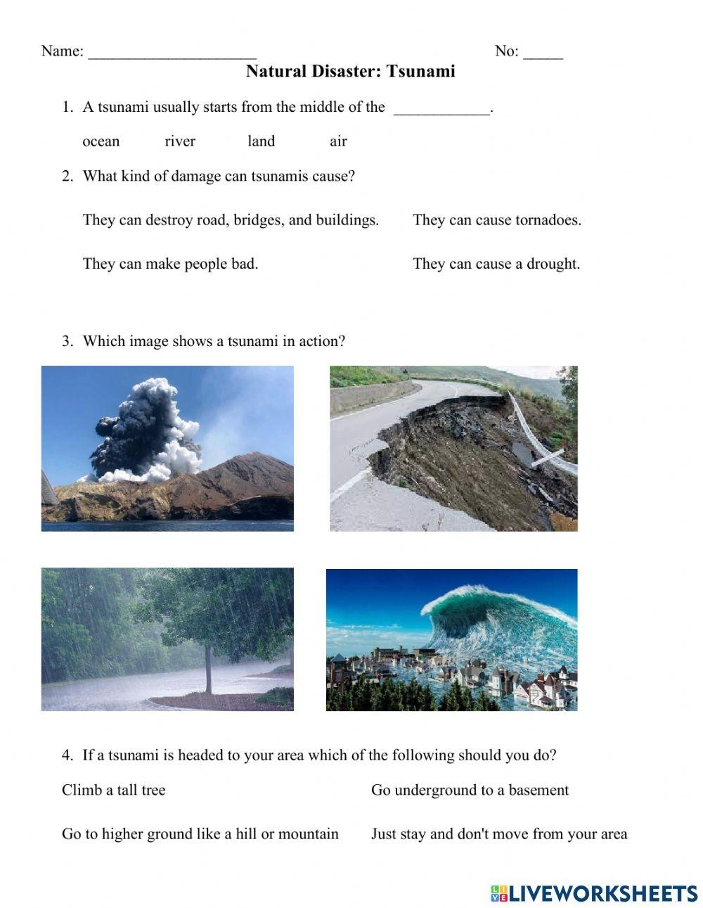 Tsunami Facts Worksheets Origin Causes U0026 Information For Kids 