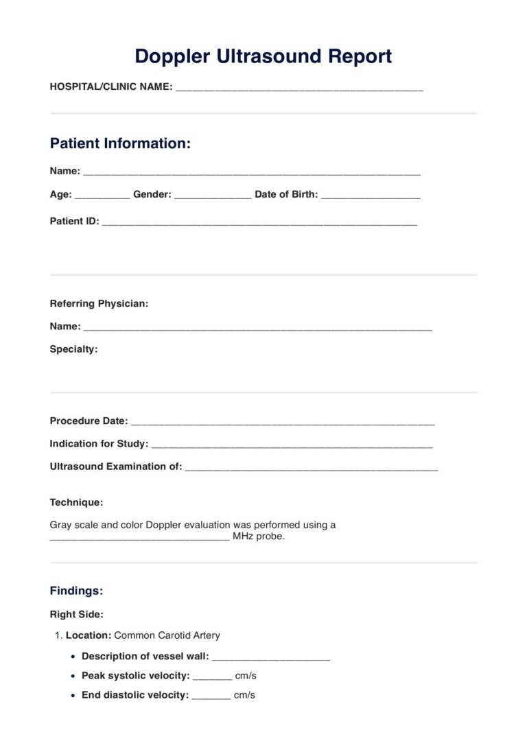 Ultrasound Test U0026 Example Free PDF Download
