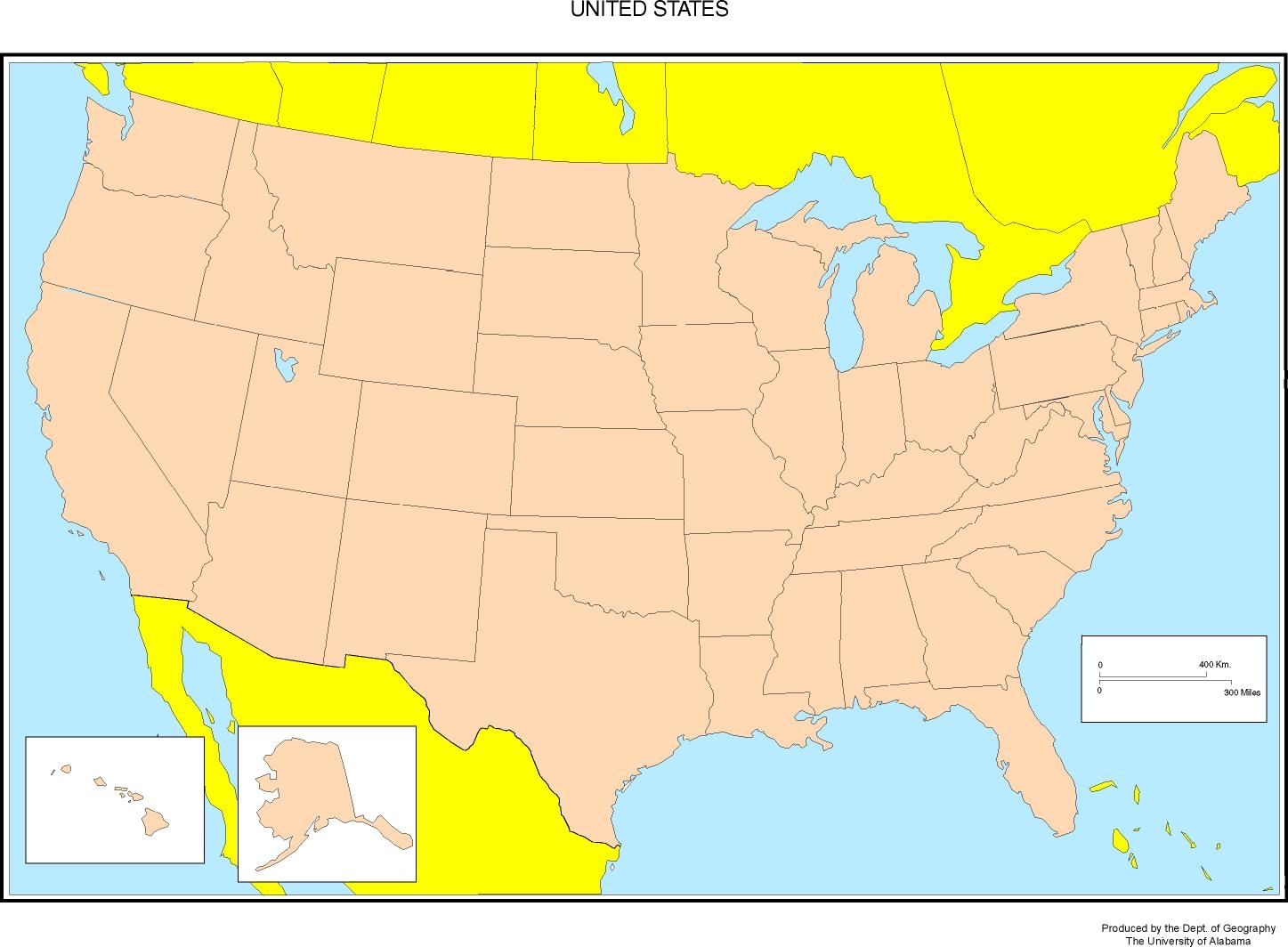 United States Blank Map United States Blank Map