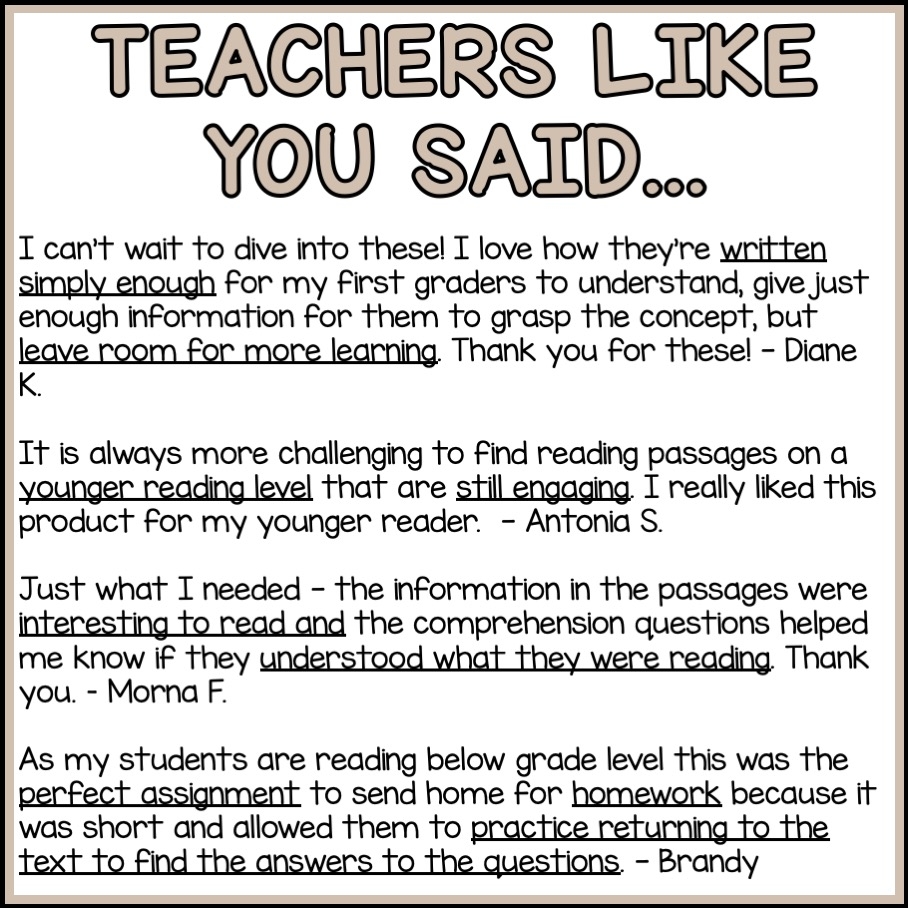 US Constitution Social Studies Reading Comprehension Passages K 2 Classful