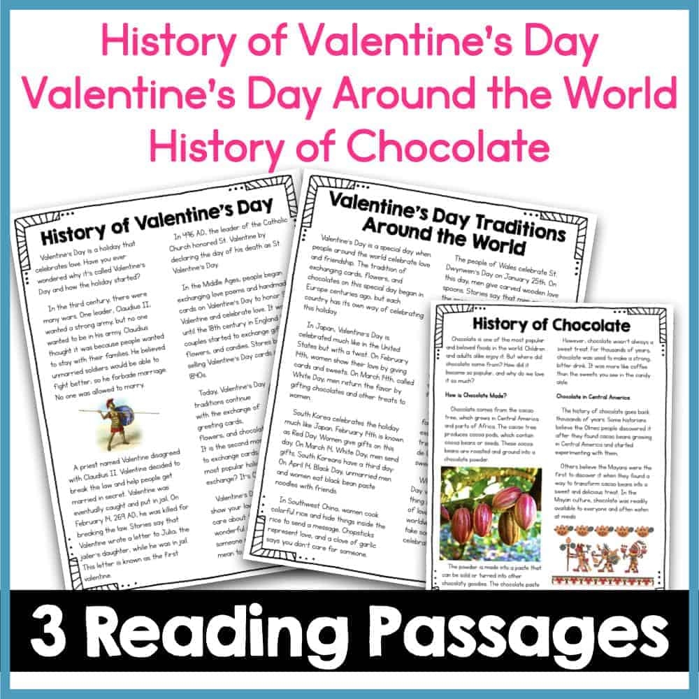 Valentine s Day Reading Passages
