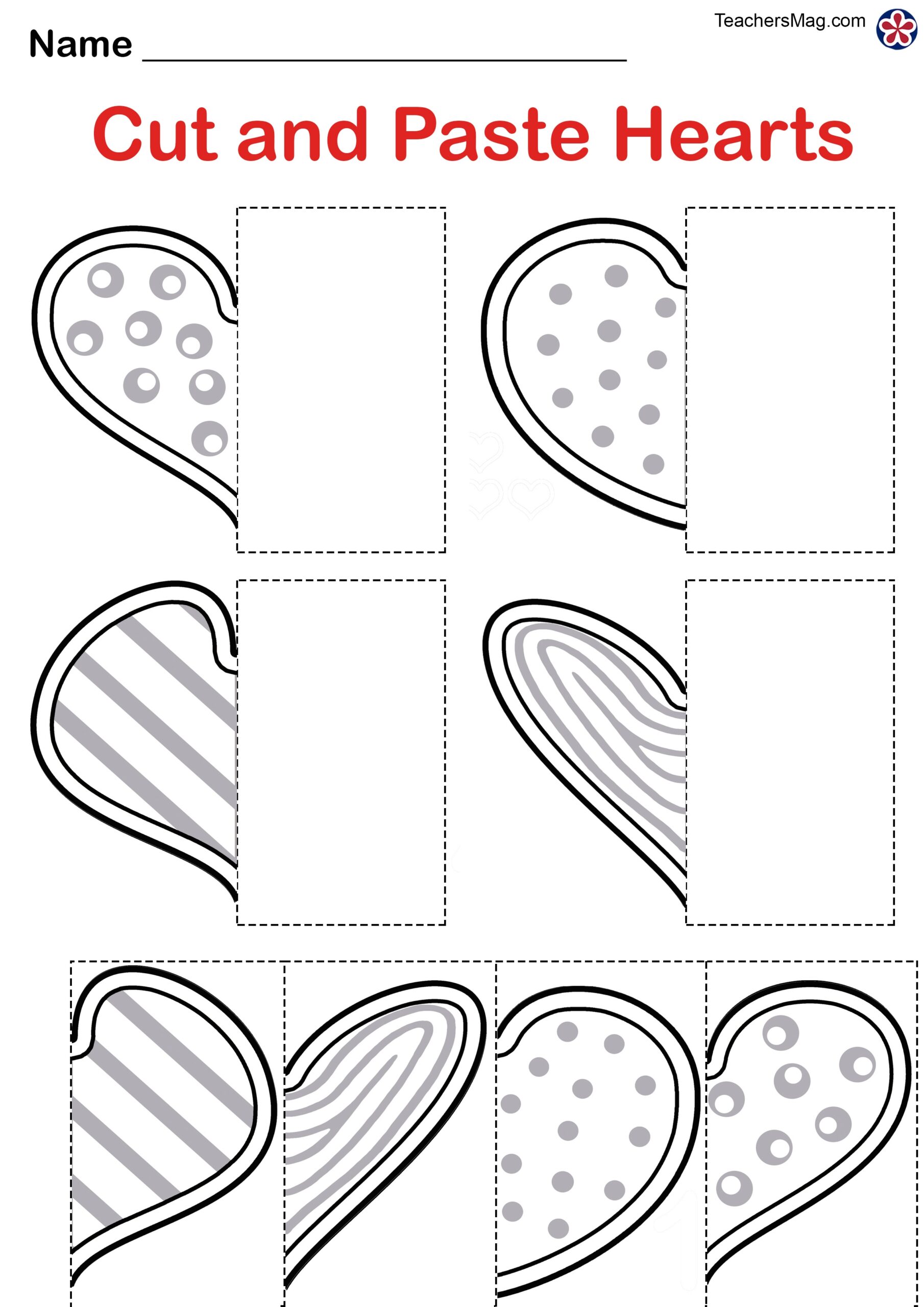 Free Printable Valentines Preschool Worksheets