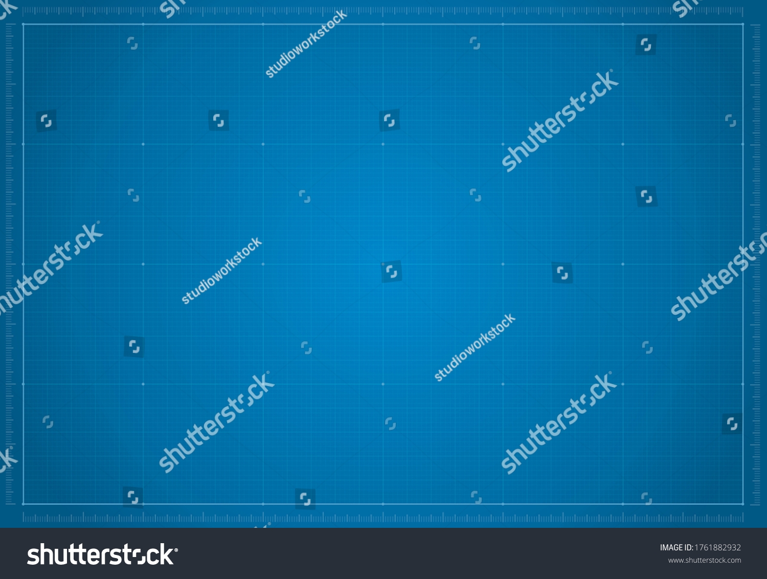 Vector Blank Blueprint Retailers Paper Drafting Drawing