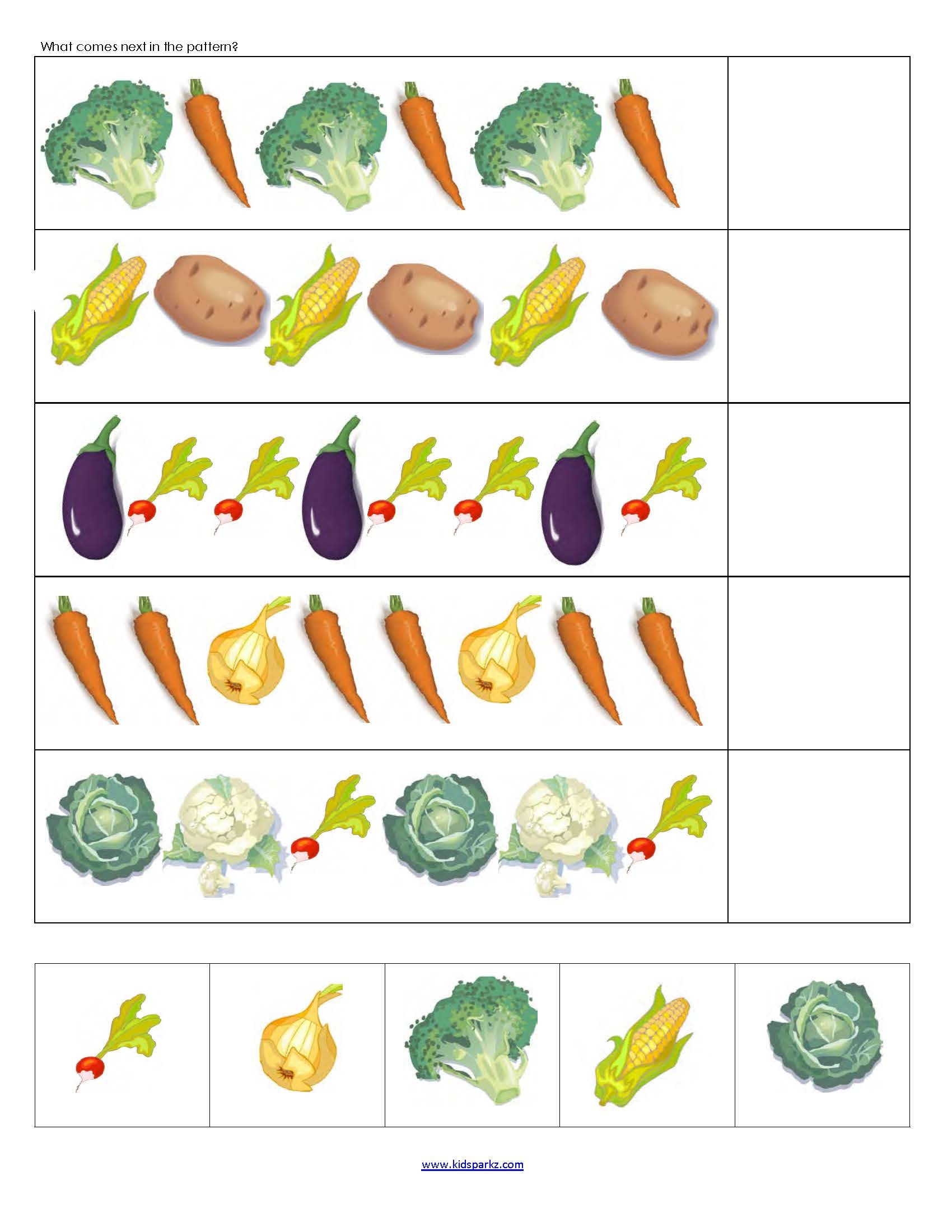 Vegetables Theme Activities And Printables For Preschool And 