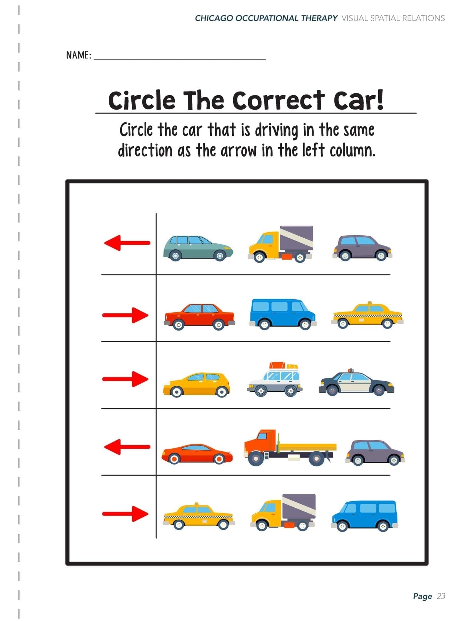 Visual Perceptual Activity Worksheets Chicago Occupational Therapy Worksheets Library