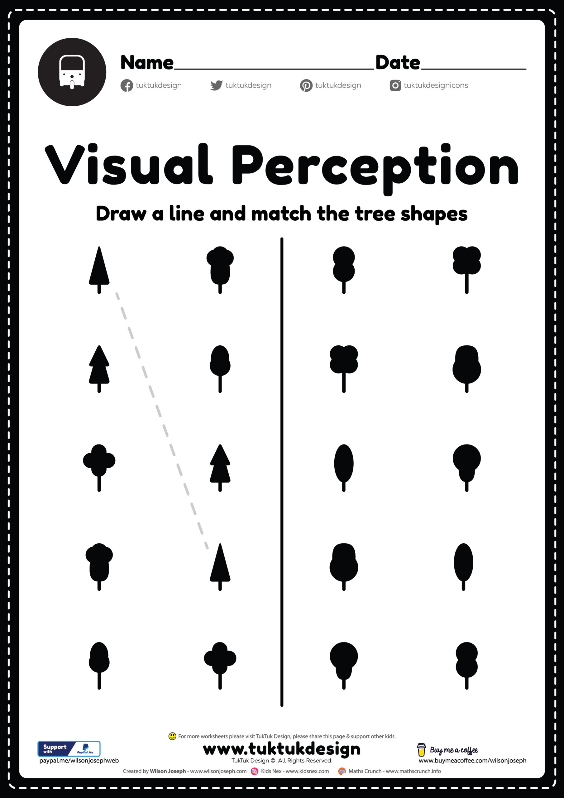 Visual Perceptual Skills Worksheet Free Printable PDF Visual Perceptual Skills Worksheet Free Printable PDF