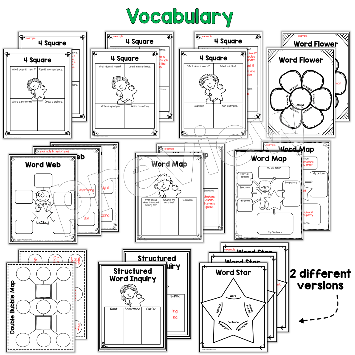 Vocabulary Graphic Organizers Made By Teachers
