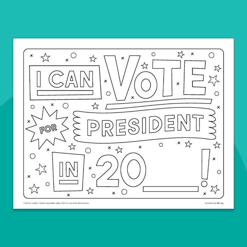 Voting Coloring Pages Free Download For Election Season 2024 We Are Teachers