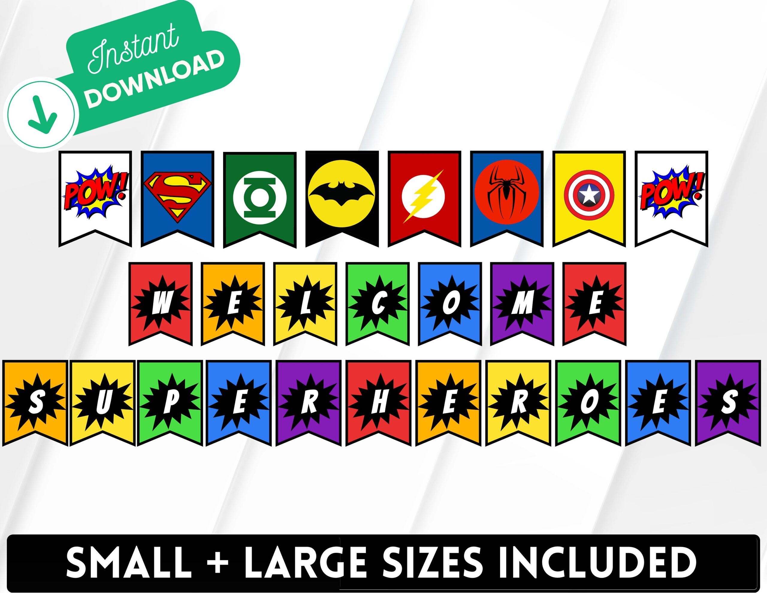 Welcome Superheroes Banner Superhero Classroom Printable Superhero Decorations