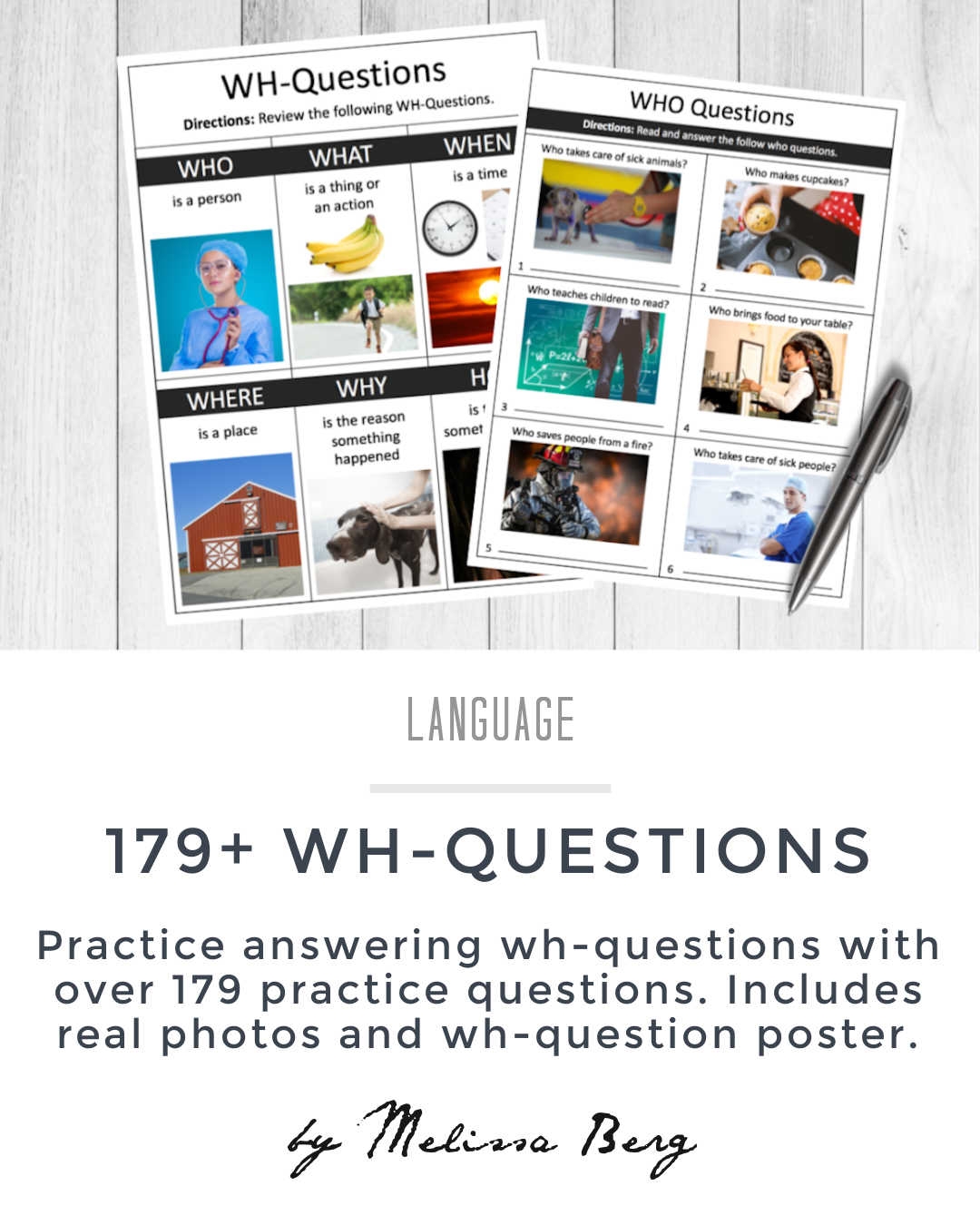 WH Questions For Speech Therapy Free Flashcards Speech 