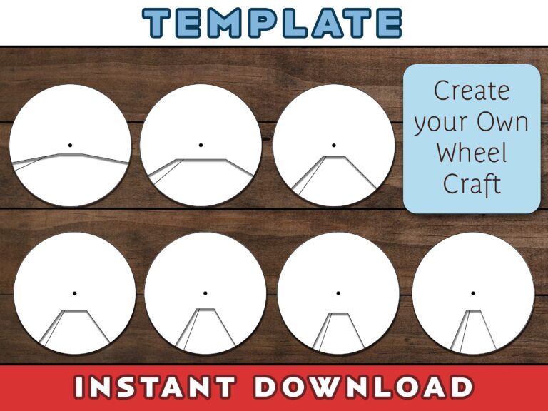 Wheel Craft Template Create Your Own Story Wheel Blank Wheel Craft Template Spinner Wheel Template Story Telling Tool Etsy