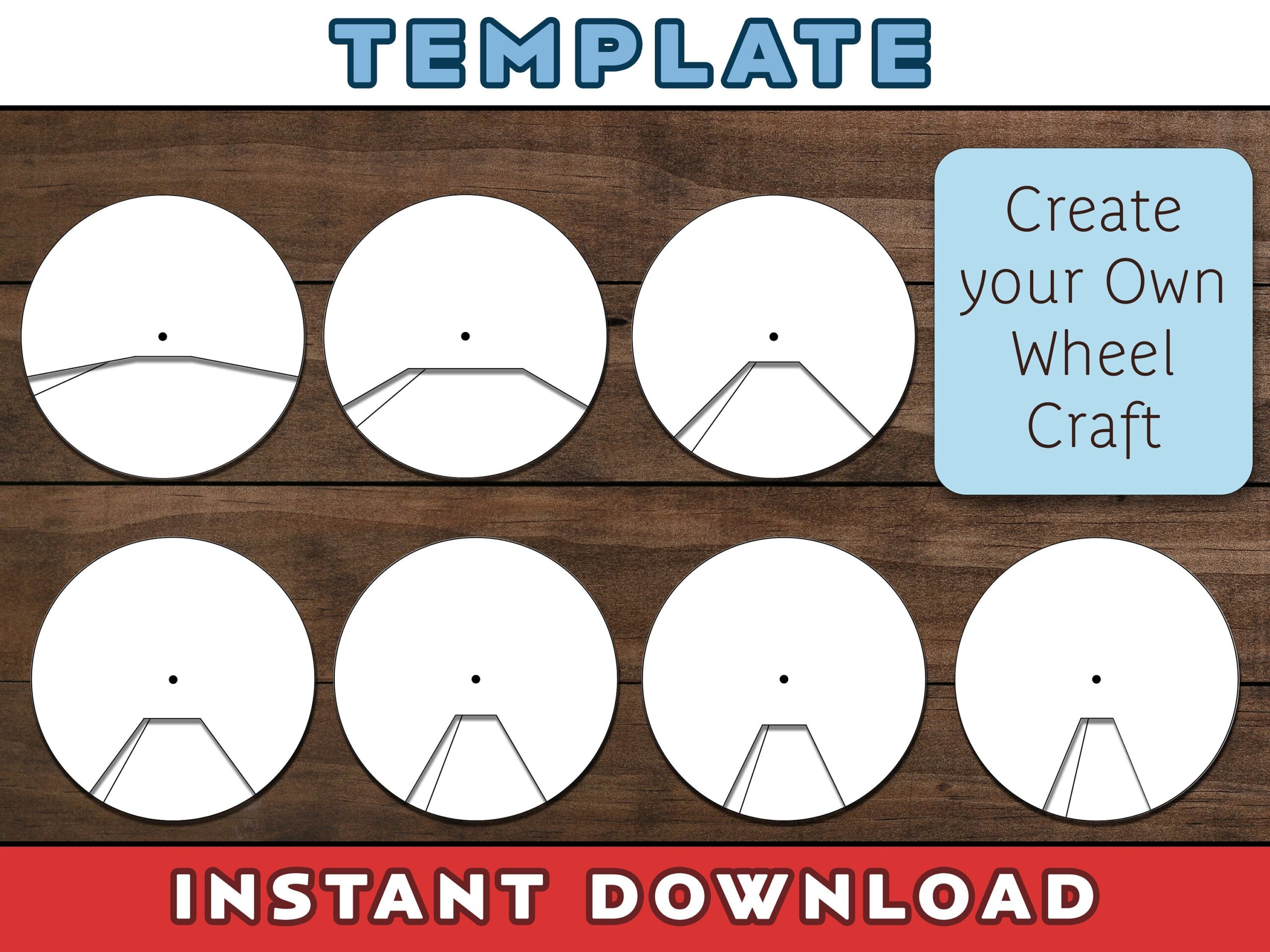 Wheel Craft Template Create Your Own Story Wheel Blank Wheel Craft Template Spinner Wheel Template Story Telling Tool Etsy