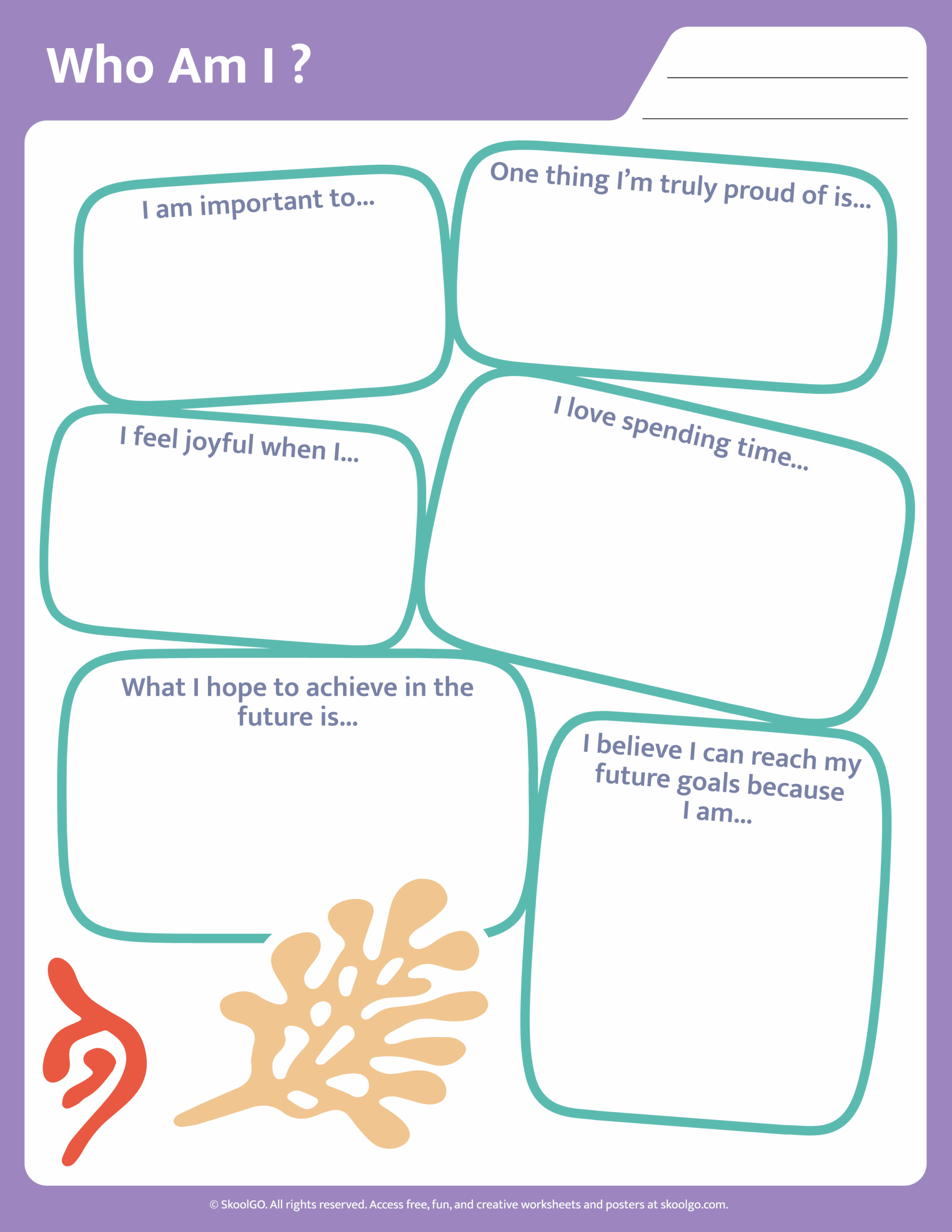 Who Am I Free Printable Worksheet For Grades K 2