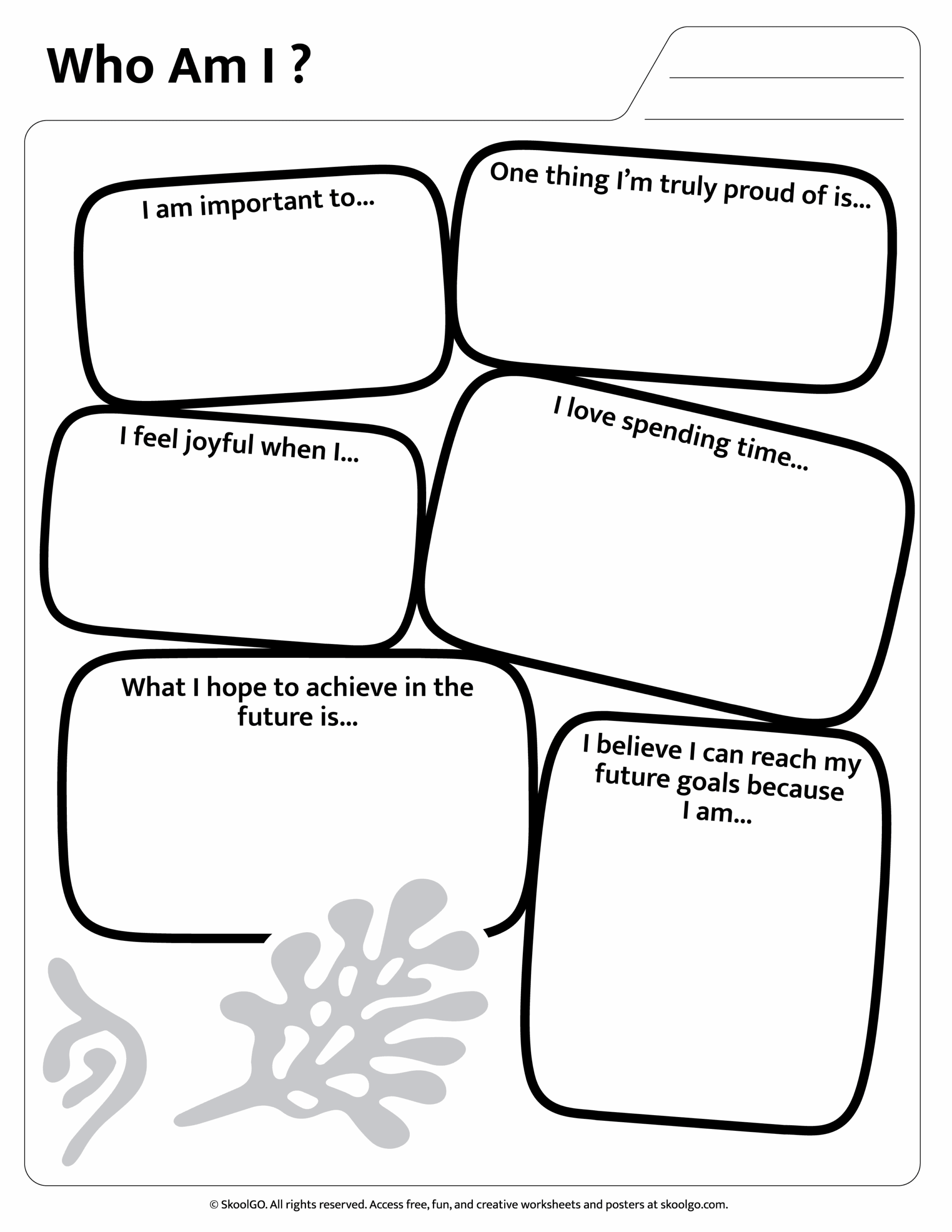 Who Am I Free Printable Worksheet For Grades K 2