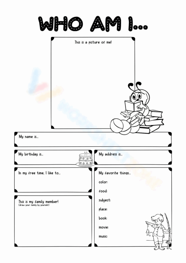 Who Am I Worksheets 2025