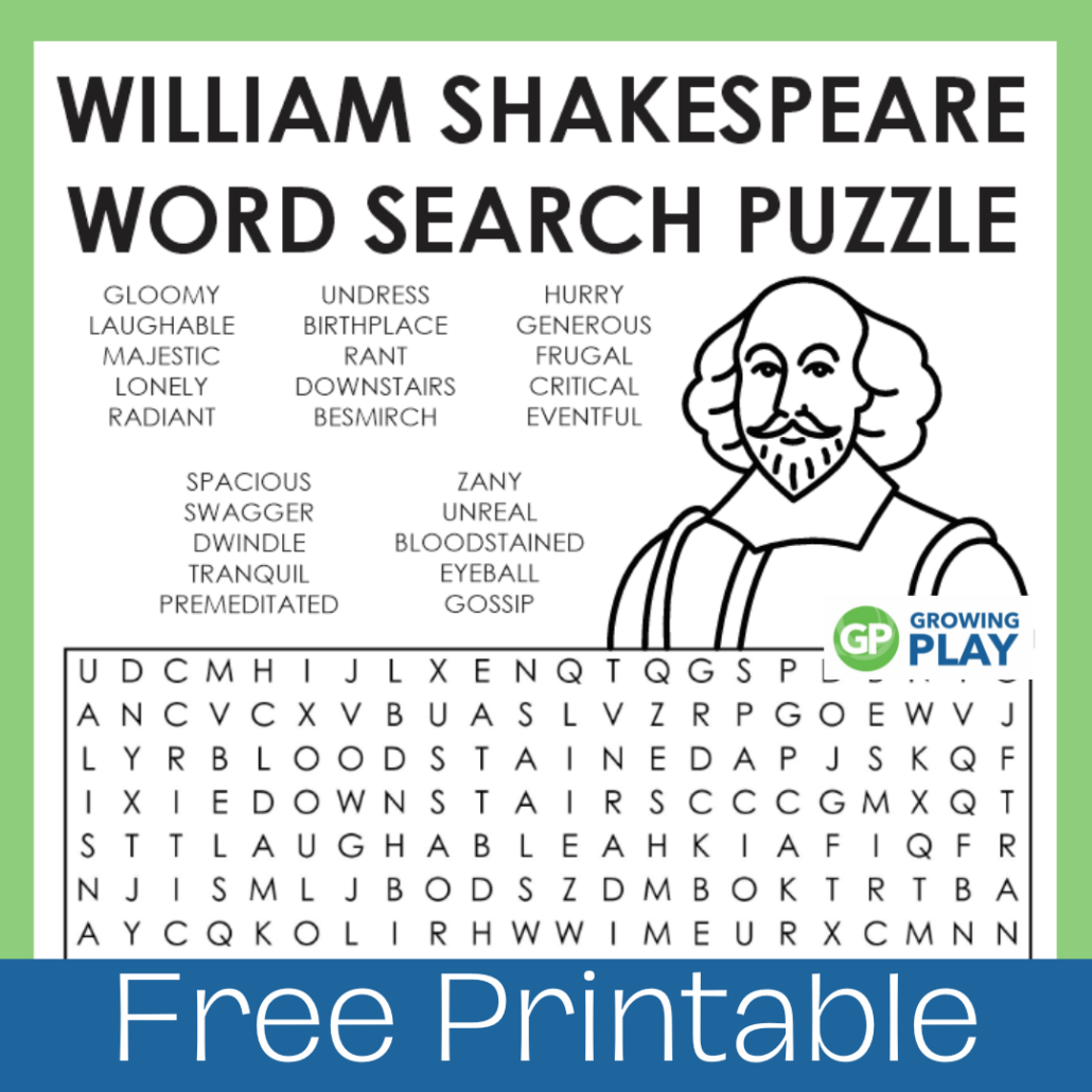 Free Printable Shakespeare Worksheets
