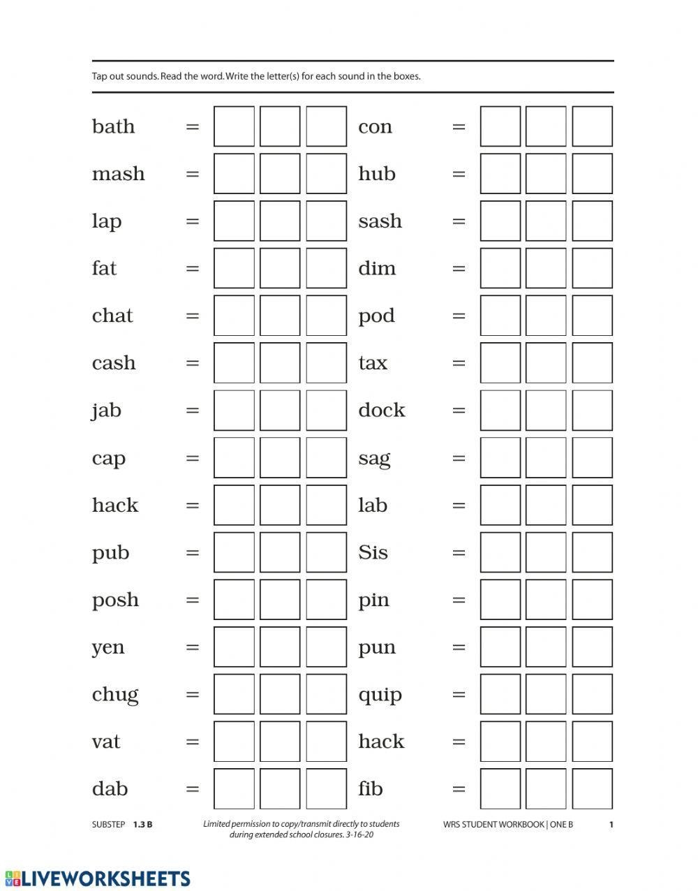 Wilson Reading System TPT Worksheets Library