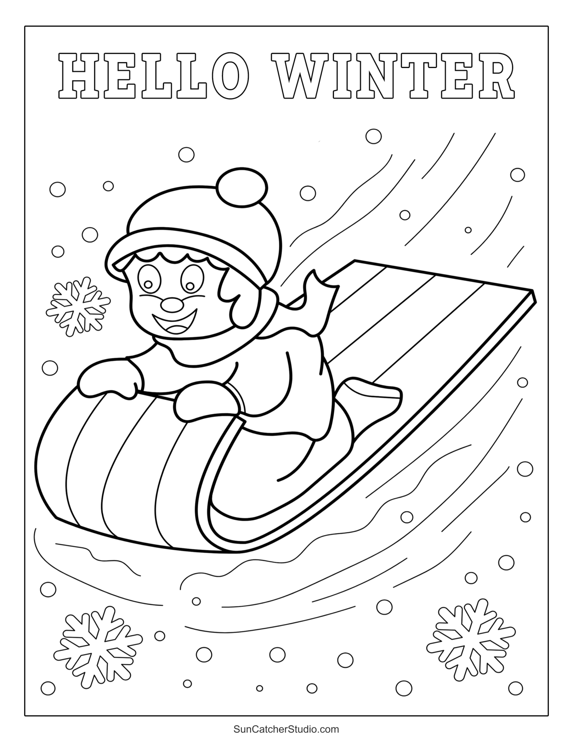 Winter Coloring Pages And Coloring Sheets Free Printables Monograms Design Tools Patterns U0026 DIY Projects