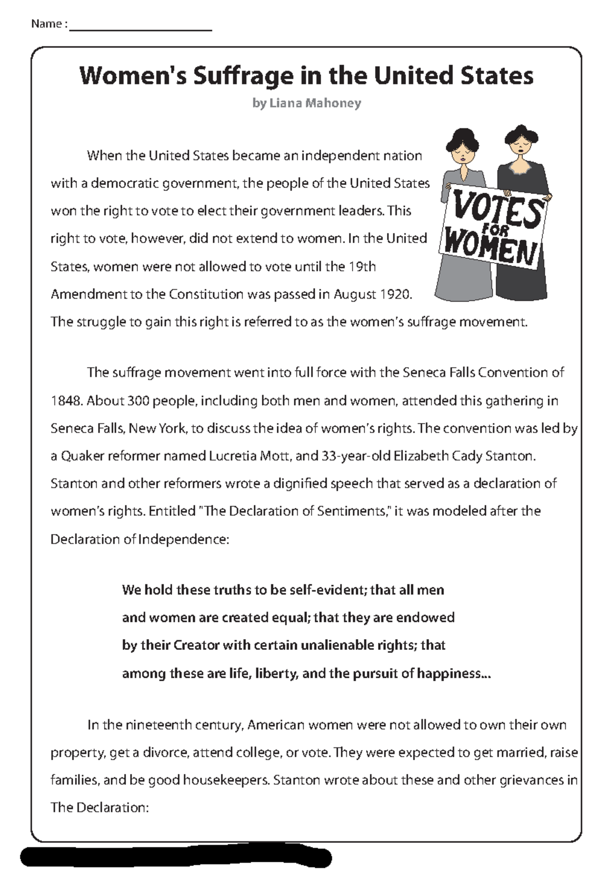 Womens suffrage Kkkkkkkkkkkkkk By Liana Mahoney Women s 