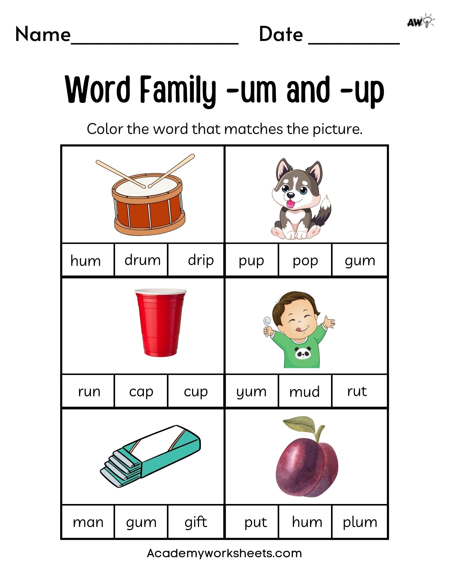 Word Families Archives Academy Worksheets