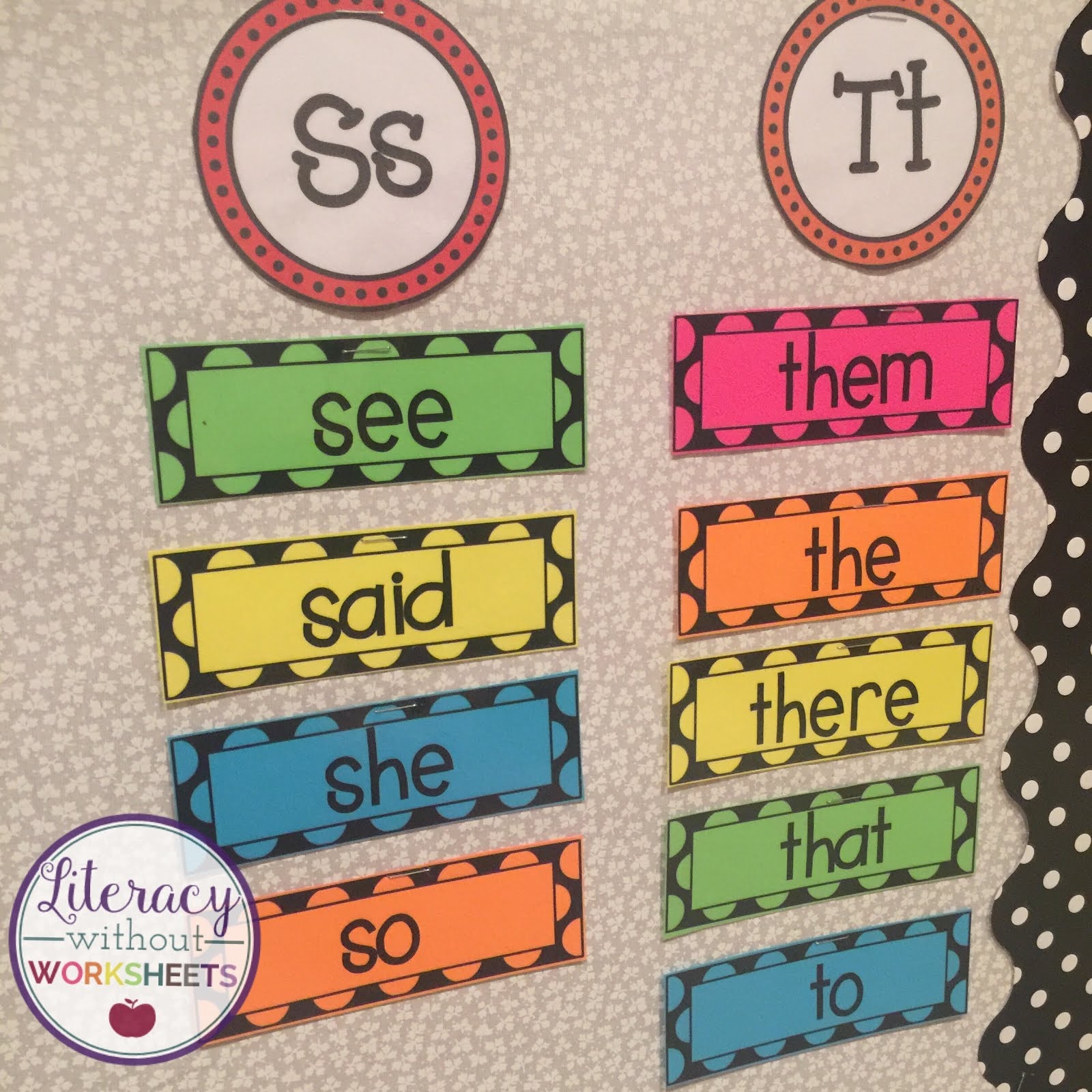 Word Wall Ideas FREEBIES Included Literacy Without Worksheets