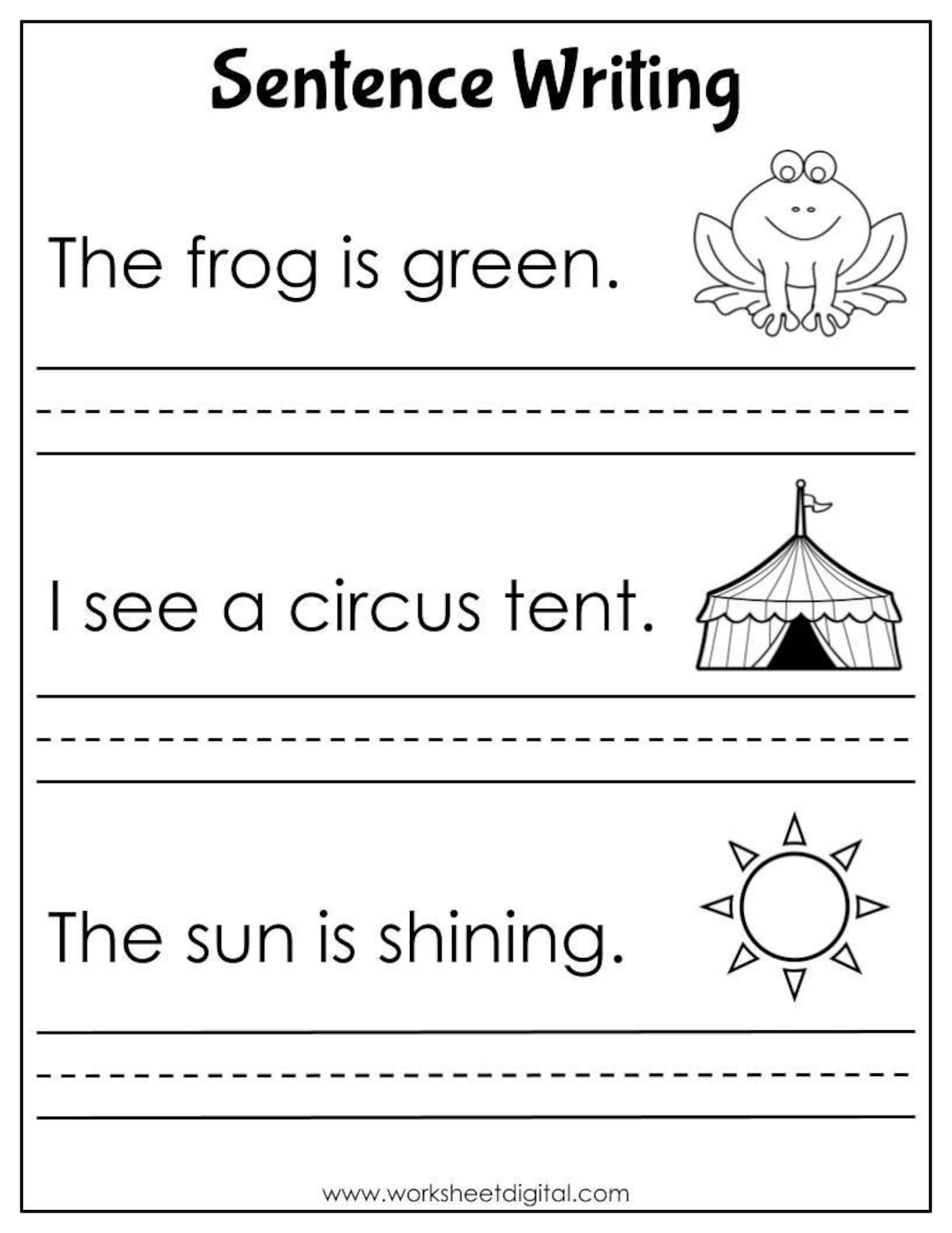 Writing Cursive Sentences Worksheets Free And Printable K5 